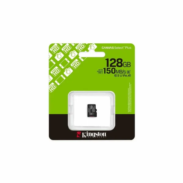 Micro SD Memory Card with Adaptor Kingston SDCS3/128GBSP 128 GB