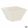 Uzkodu Bļoda La Mediterránea Melamīna Balts Spīdums 13 x 13 x 7 cm (24 gb.)