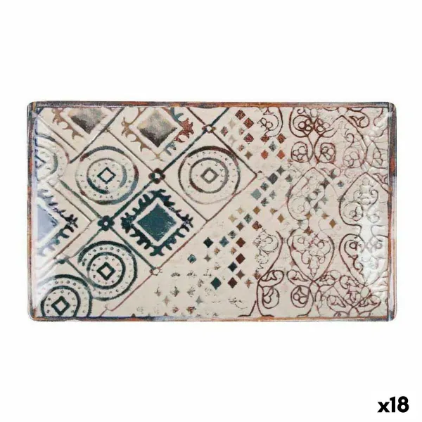 Поднос La Mediterránea Grecia Фарфор Прямоугольный 25,3 x 15 x 1,8 cm (18 штук)