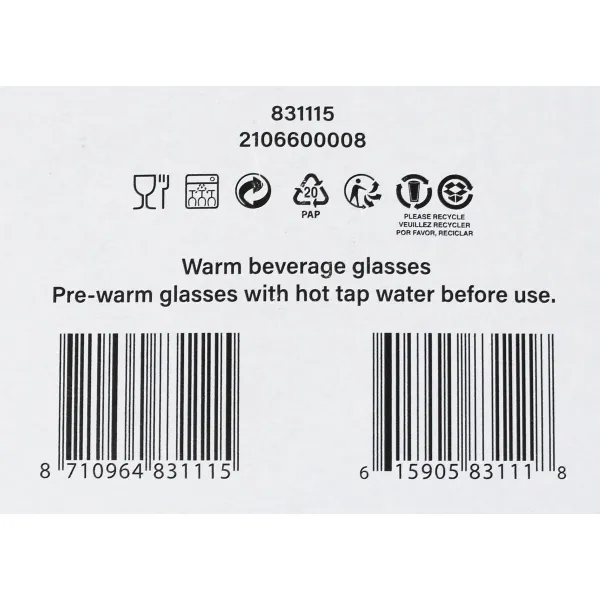 Osainen kahvikuppisetti Royal Leerdam Sentido 260 ml 6 Kappaletta (4 osaa)