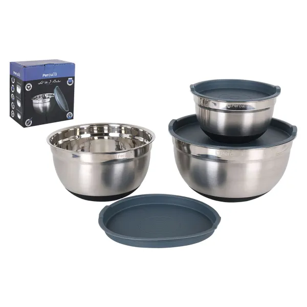 Bļodu komplekts Percutti PERCUTTI Silikona 300 ml 3 Daudzums 3 gb. (3 gb.)