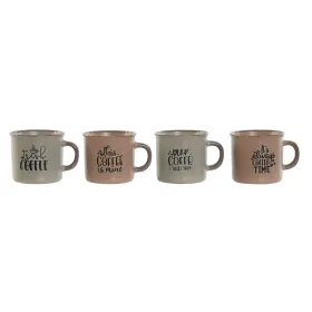 Piece Coffee Cup Set Home ESPRIT Blue Pink Stoneware 180 ml