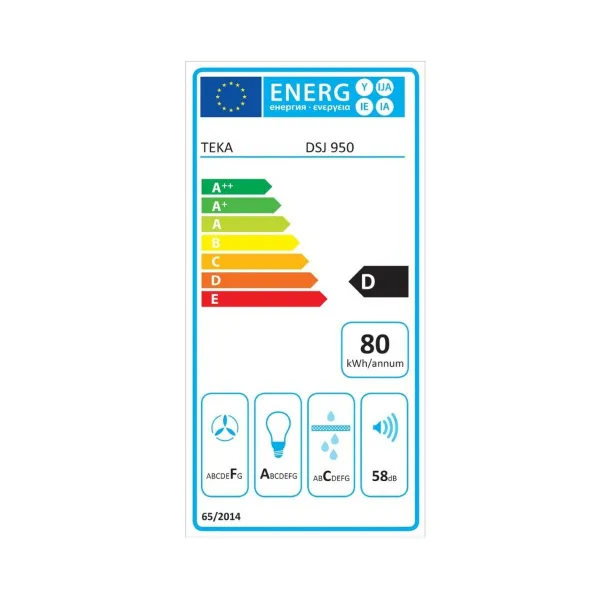 Įprastas gaubtas Teka 8421152157305 90 cm 401 m3/h 105W D Juoda Plienas Acero inoxidable