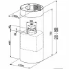 Conventional Hood Mepamsa CYLINDRA ISLA PRO 750 m3/h White (37 cm)
