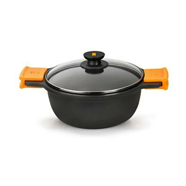 Katls ar stikla vāku BRA A270332 Melns Ø 32 cm