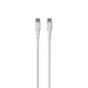 PURO ICON Soft Cable - Kabel USB-C do USB-C 1,5 m (White)
