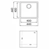 Раковина с одной мойкой Teka Square 40.40 TG