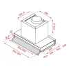 Įprastas gaubtas Teka 113100000 90 cm 255 m3/h 50 dB 250W Sidabras Plienas A