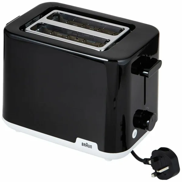 Tosteris Braun HT 1010 BK 900 W Melns/Sudrabains