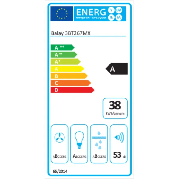 Liesituuletin Balay 3BT267MX metalli (60 cm)