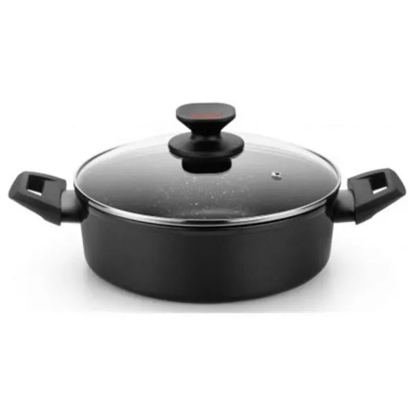 Кастрюля Monix TITAN ROCK Чёрный Ø 24 cm 1 L