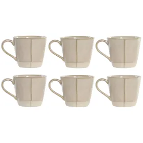 Набор чашек Home ESPRIT Бежевый город 160 ml