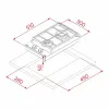 Gāzes plāksne Teka GZC32300XBA 3800W (30 CM)