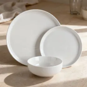 Dinnerware Set Home ESPRIT White Porcelain Modern 18 Pieces
