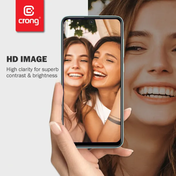 Crong 7D Nano Flexible Glass – Unbreakable 9H hybrid glass for the entire Samsung Galaxy S21+ screen
