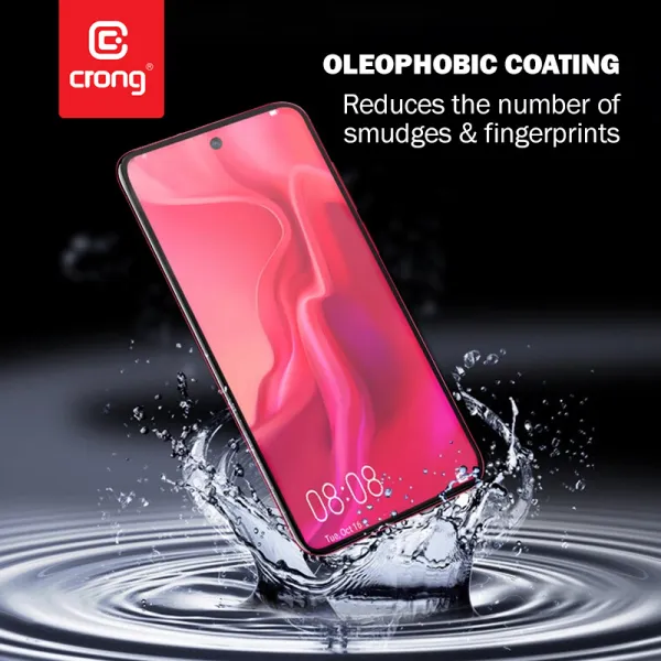 Crong 7D Nano Flexible Glass – Unbreakable 9H hybrid glass for the entire Samsung Galaxy S21+ screen
