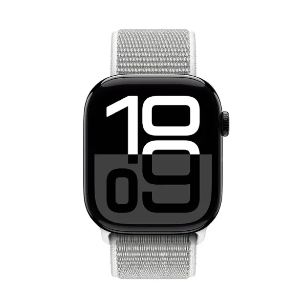 Crong Nylon - Sport Band for Apple Watch 44/45/46/49 mm (Silver Gray)