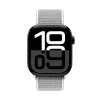 Crong Nylon - Sport Band for Apple Watch 44/45/46/49 mm (Silver Gray)