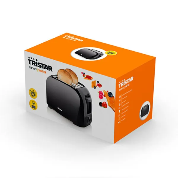 Toaster Tristar BR-1025 Tostadora Black 800 W