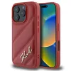 Karl Lagerfeld Quilted Signature - Case for iPhone 16 Pro (red)