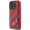 Karl Lagerfeld Quilted Signature - Case for iPhone 16 Pro (red)