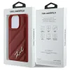 Karl Lagerfeld Quilted Signature - Case for iPhone 16 Pro (red)