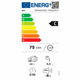 Astianpesukone BEKO BDFN26440XC Teräs 60 cm