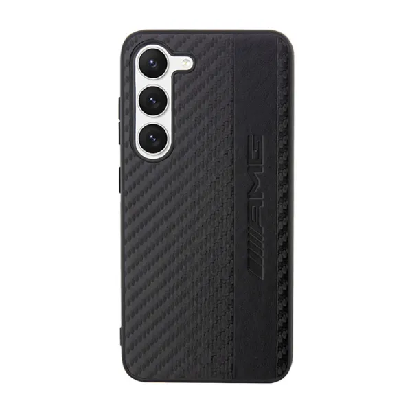 AMG Carbon Stripe & Embossed - Case for Samsung Galaxy S23+ (Black)