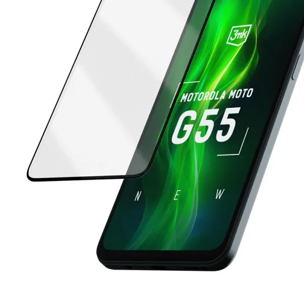 3mk HardGlass Max Lite - Tempered glass for Motorola Moto G55 5G (Black)