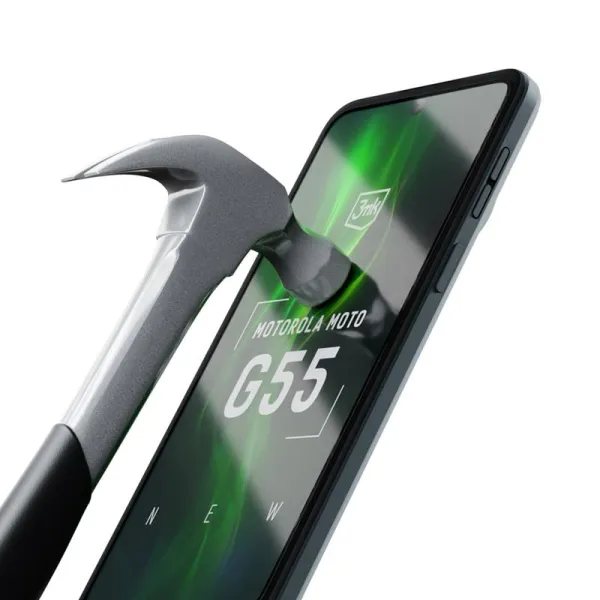 3mk HardGlass Max Lite - Tempered glass for Motorola Moto G55 5G (Black)