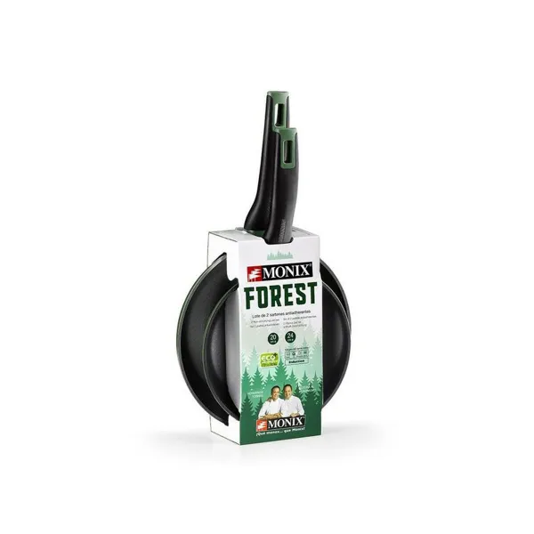 Набор кастрюль Monix FOREST M501235 Чёрный Алюминий
