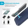 Speck Presidio2 Grip ClickLock & MagSafe - iPhone 16 Pro Case (Coastal Blue / Dust Gray / White)