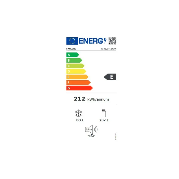 Šaldytuvas Samsung RT31CG5624WWES Balta 315 L