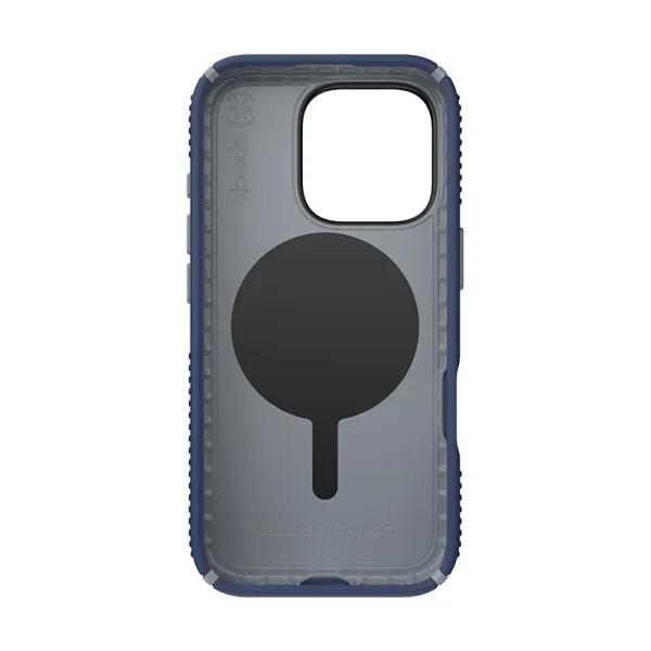 Speck Presidio2 Grip ClickLock & MagSafe - iPhone 16 Pro Case (Coastal Blue / Dust Gray / White)