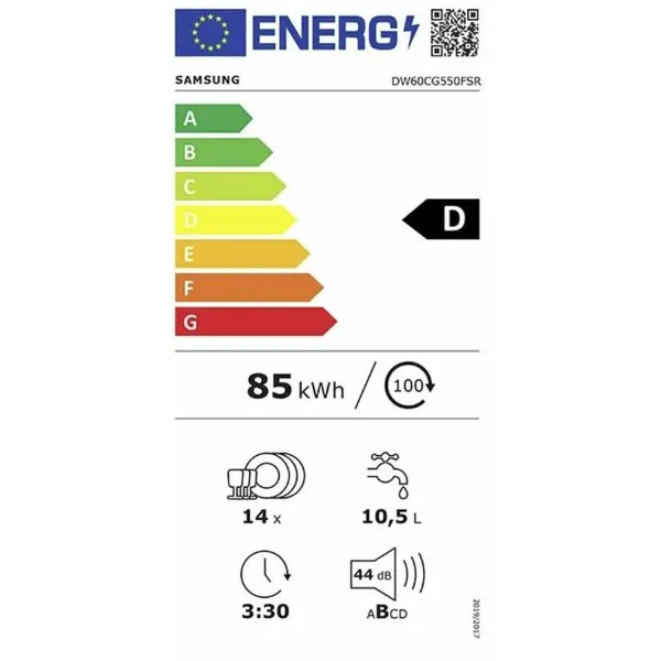 Indų plovimo mašina Samsung DW60CG550FSRET 60 cm
