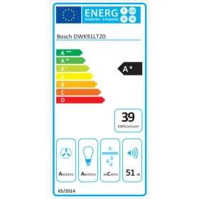 Įprastas gaubtas BOSCH DWK91LT20 Balta