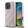 Karl Lagerfeld Quilted Signature - Case for iPhone 16 Pro (pink)