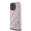 Karl Lagerfeld Quilted Signature - Case for iPhone 16 Pro (pink)