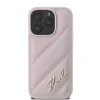 Karl Lagerfeld Quilted Signature - Case for iPhone 16 Pro (pink)