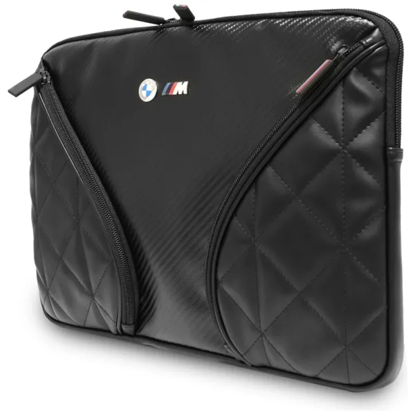 BMW Carbon Pockets & Metal Logo - 14" Notebook Case (Black)