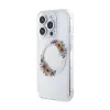 Guess IML Flowers Wreath MagSafe - Case iPhone 15 Pro Max (Clear)