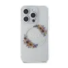 Guess IML Flowers Wreath MagSafe - Case iPhone 15 Pro Max (Clear)