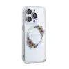 Guess IML Flowers Wreath MagSafe - Case iPhone 15 Pro Max (Clear)