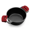 Casserole with glass lid BRA A410324 Black 4 L