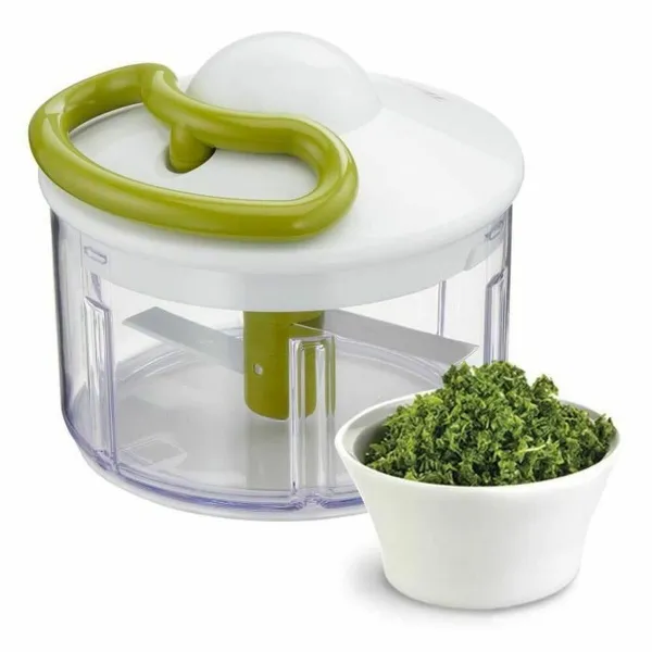 Manual mini chopper with pull cord Tefal K1330404 White Stainless steel Plastic