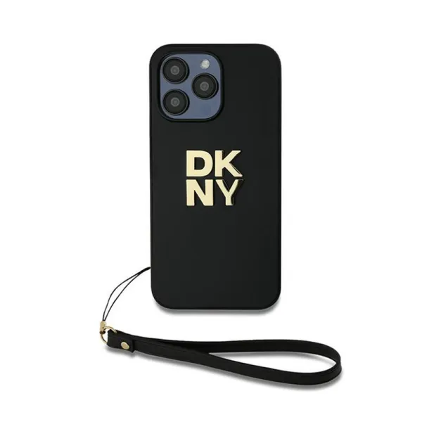 DKNY Wrist Strap Stock Logo - Case for iPhone 15 Pro Max (Black)