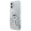 Karl Lagerfeld Liquid Glitter Karl Head MagSafe - Case for iPhone 16 Plus (transparent)