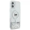 Karl Lagerfeld Liquid Glitter Karl Head MagSafe - Case for iPhone 16 Plus (transparent)