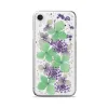 PURO Glam Hippie Chic Cover - Case for iPhone XR (real green flower petals)