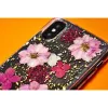 PURO Glam Hippie Chic Cover - Case for iPhone XR (real green flower petals)